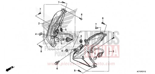 FRONT WINKER SH125ADK de 2019
